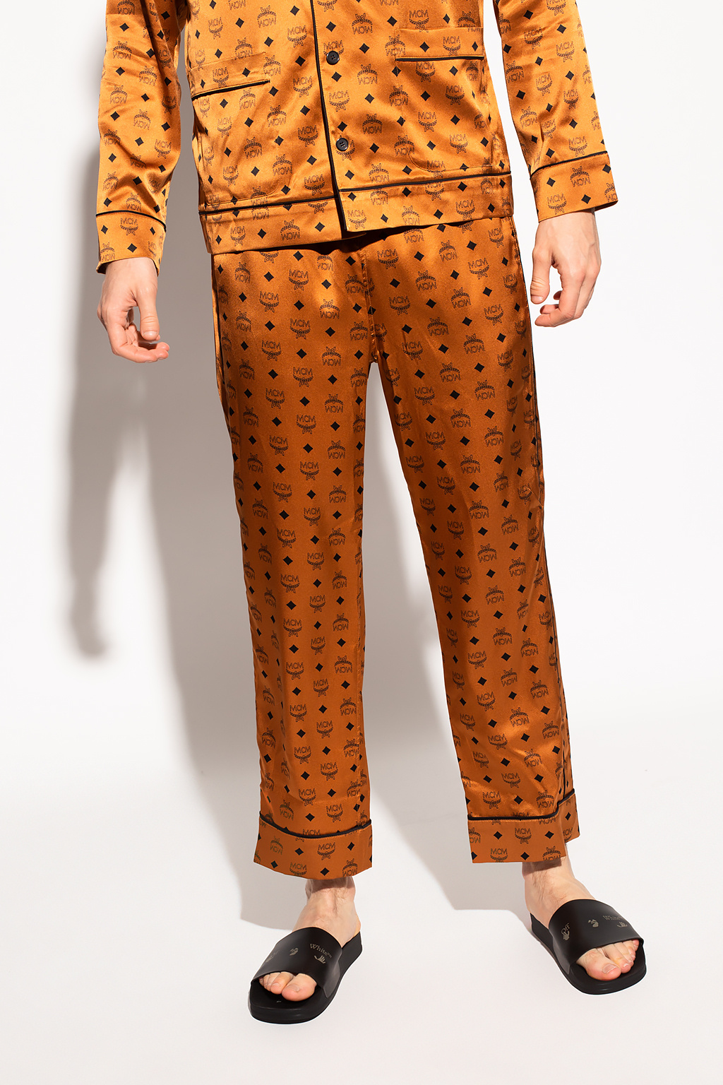 Brown Silk pyjama bottoms MCM IetpShops Cambodia Ducky 21